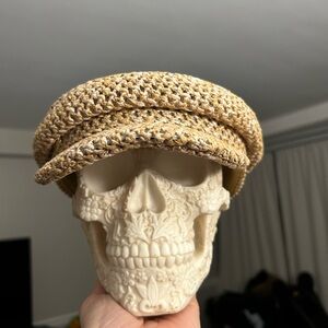 Train hat woven satin lined